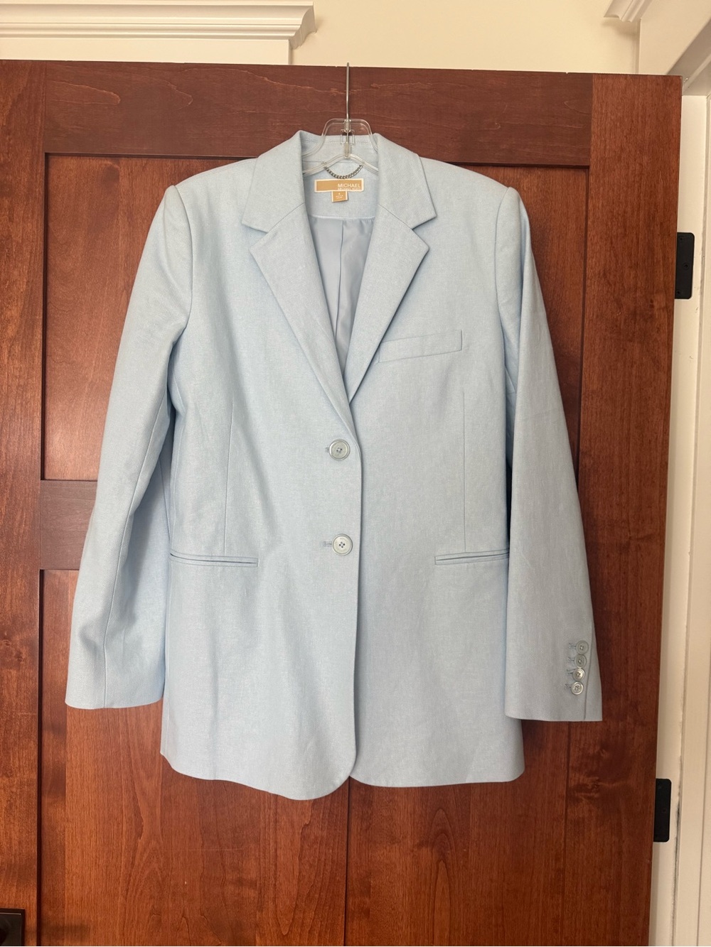 Michael Kors Pale Blue Women's Tailored Blazer